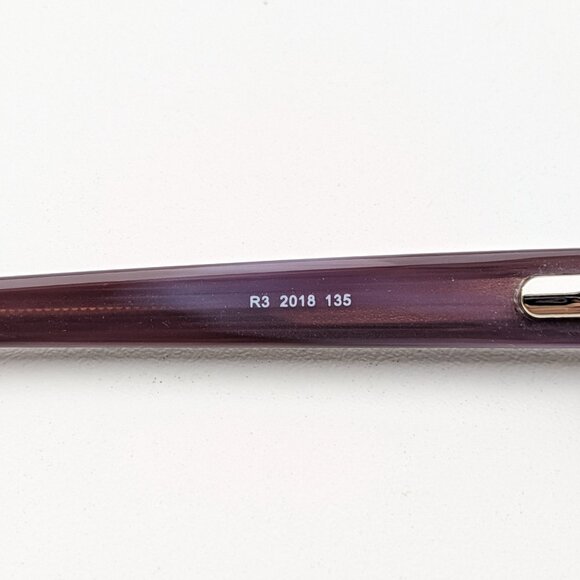 🕶️RIMS Plum Horn R3 2018 Eyeglasses 51/17/135 | ALO451🕶️ - Picture 7 of 9